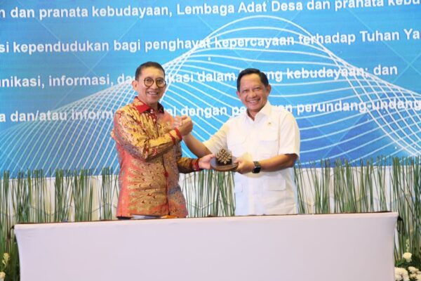 Kemendagri dan Kementerian Kebudayaan Tekan Nota Kesepahaman Perkuat Sinergi Pemajuan Kebudayaan