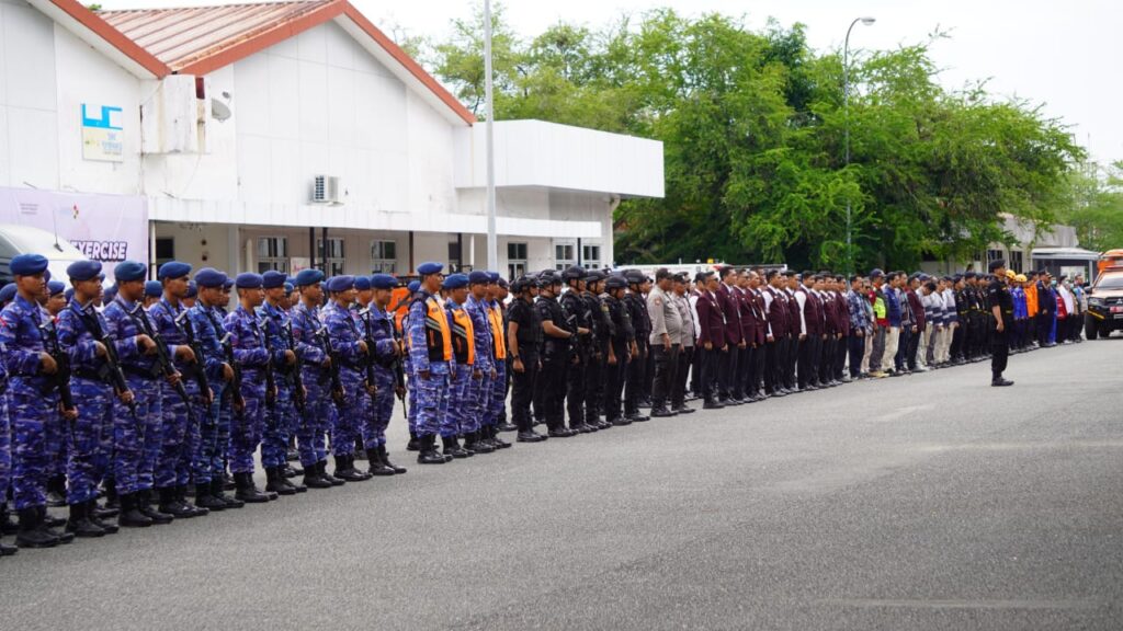 Sinergi Lanud Dhomber dan Stakeholder Bandara Uji Respons Cepat Hadapi Ancaman Teror Bom
