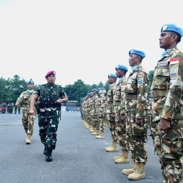 Pangkormar Sambut dengan Bangga Prajurit Marinir Usai Penegasan Misi Perdamaian di Lebanon
