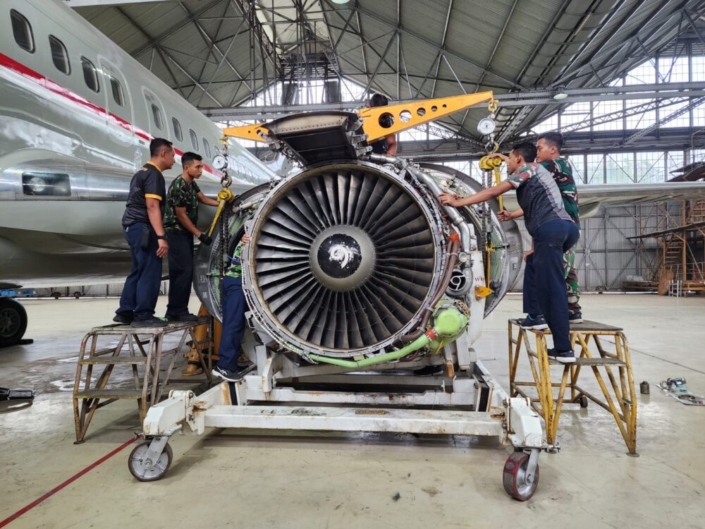 Check D di Depohar 10 Rampung, Boeing 737-400 TNI AU Kembali Perkuat Skadron Udara 17