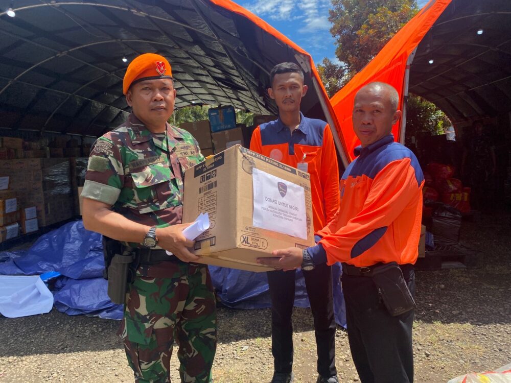 Denmatra 1 Pasgat Kirim Bantuan untuk Korban Bencana Sumatera