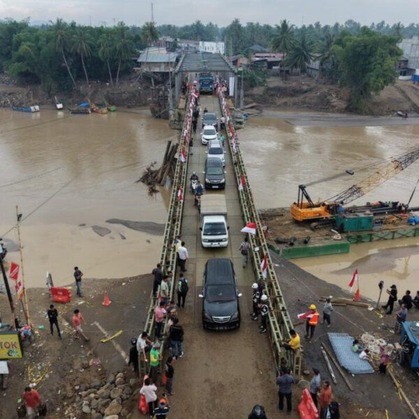 Jembatan Bailey Kutablang Rampung, Jalur Nasional Medan-Banda Aceh Kembali Normal