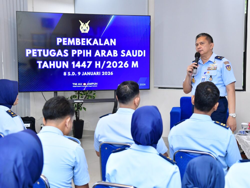 ‎Disbintalau Bekali Petugas PPIH Arab Saudi TNI AU TA 2026