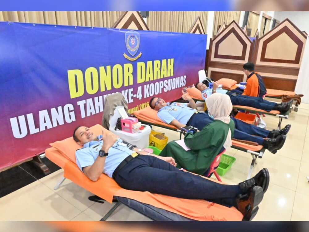 Peringati HUT ke-4, Koopsudnas Gelar Donor Darah