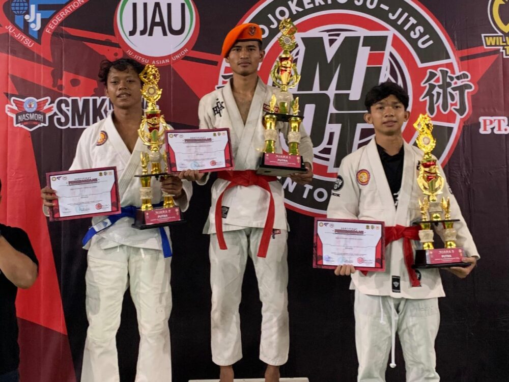 Atlet Korpasgat Raih Dua Emas dan Satu Perak di Mojokerto Jujitsu Open Turnamen 2026
