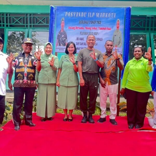 Benteng Masa Depan, Posyandu Yonif 763/SBA untuk Generasi Tangguh, Sehat dan Hebat