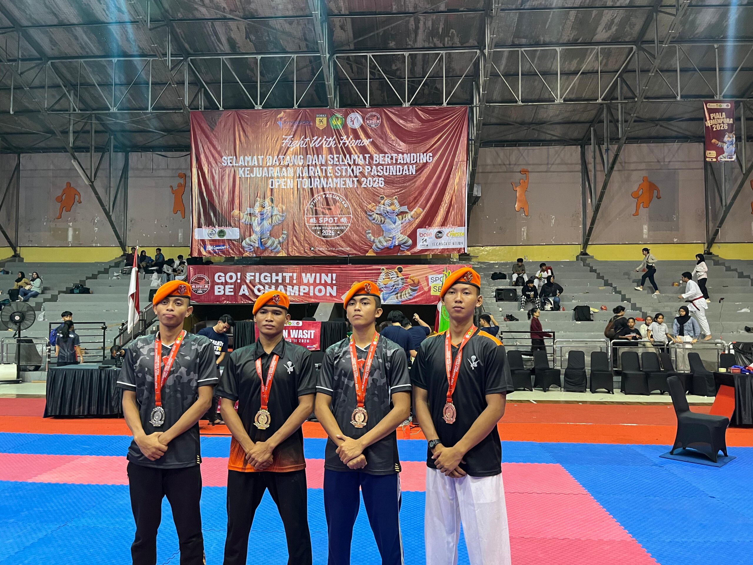 Atlet Korpasgat Raih Empat Medali di Kejurnas Karate STKIP Pasundan Open Piala Kemenpora