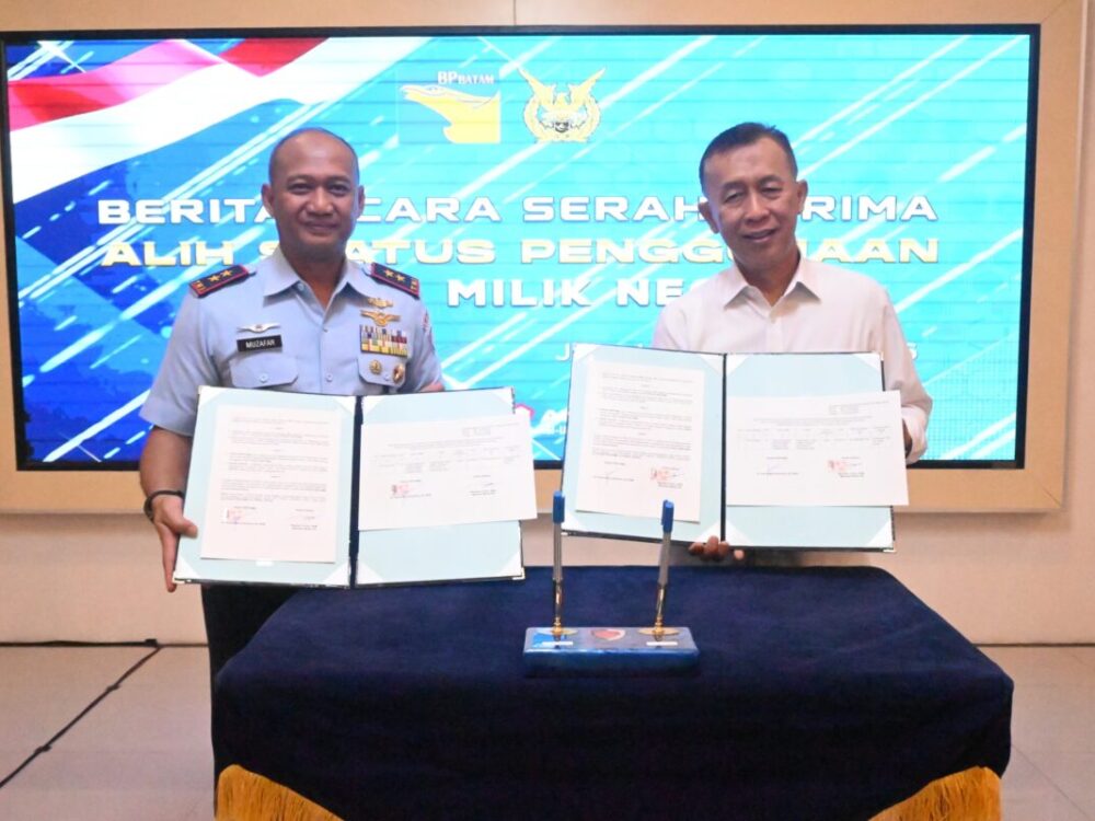 Lanud Hang Nadim Terima Alih Status Lahan BMN dari BP Batam