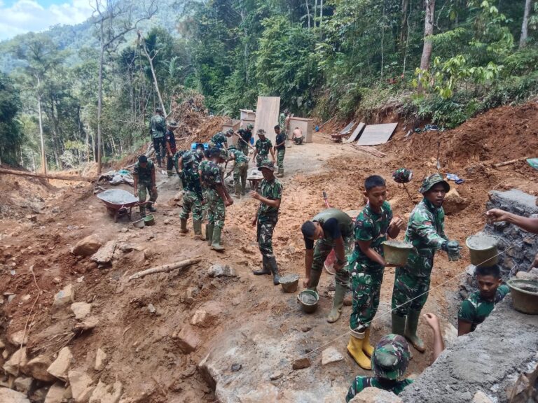 Jembatan Armco Titik Kedua Rampung, Bukti Komitmen Kodam I/BB Pulihkan Infrastruktur