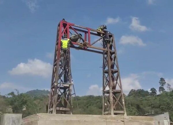 50 Persen Rampung, Jembatan Gantung Burlah Siap Percepat Akses Antar Desa