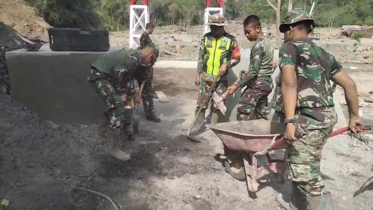 50 Persen Rampung, Jembatan Gantung Burlah Siap Percepat Akses Antar Desa