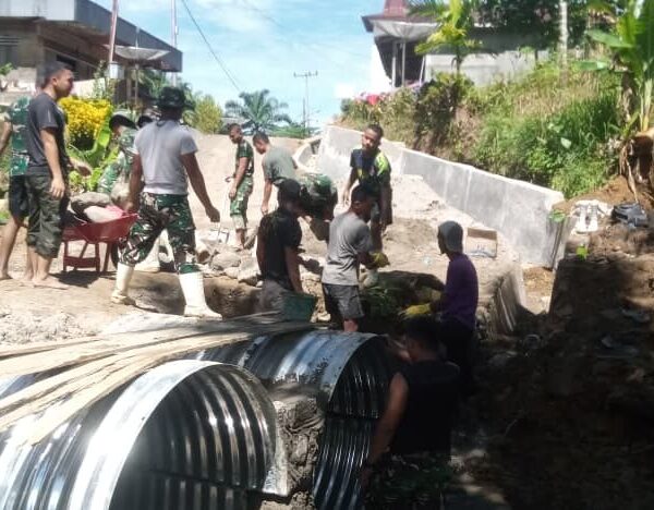 Konektivitas Pulih, Satgas Gulbencal Selesaikan Jembatan Armco di Sangkunur