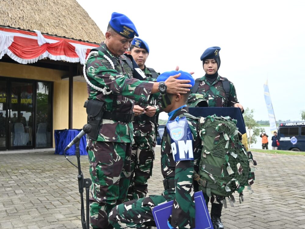Sah! 15 Siswa Sejurba Pom TNI AU Angkatan ke-43 Resmi Sandang Baret Biru di Boyolali