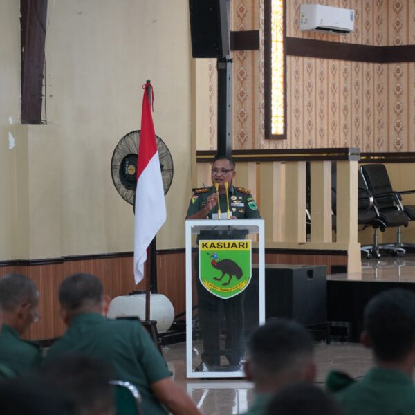 Kodam XVIII/Kasuari Gelar Sosialisasi Operasi Gaktib dan Yustisi 2026 Guna Perkuat Kedisiplinan Prajurit