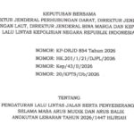 Pemerintah Terbitkan Aturan Lalu Lintas untuk Kelancaran Mudik Lebaran 2026