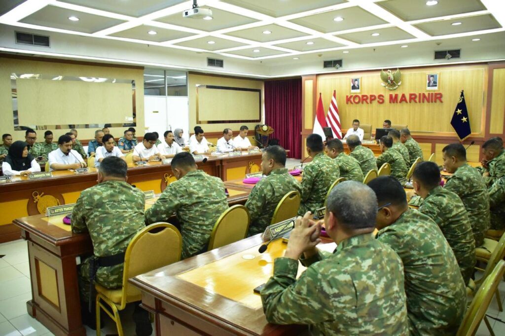 Kas Kormar Terima Tim BPK RI, Pastikan Transparansi dan Akuntabilitas Korps Marinir