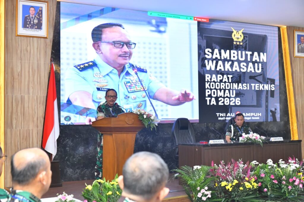 Wakasau Buka Rakornis Pomau 2026: Disiplin dan Integritas Kunci Kekuatan Udara Modern