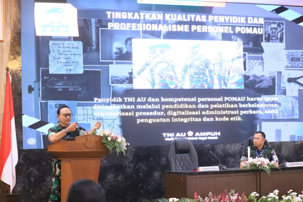 Wakasau Buka Rakornis Pomau 2026: Disiplin dan Integritas Kunci Kekuatan Udara Modern