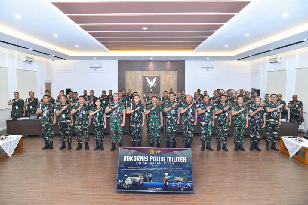 Wakasau Buka Rakornis Pomau 2026: Disiplin dan Integritas Kunci Kekuatan Udara Modern