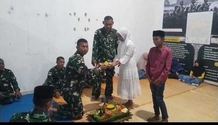 Wujud Kemanunggalan di Ujung Barat, Satgasmar Pam Puter Pulau Rondo Tebar Keberkahan Ramadan di Sabang