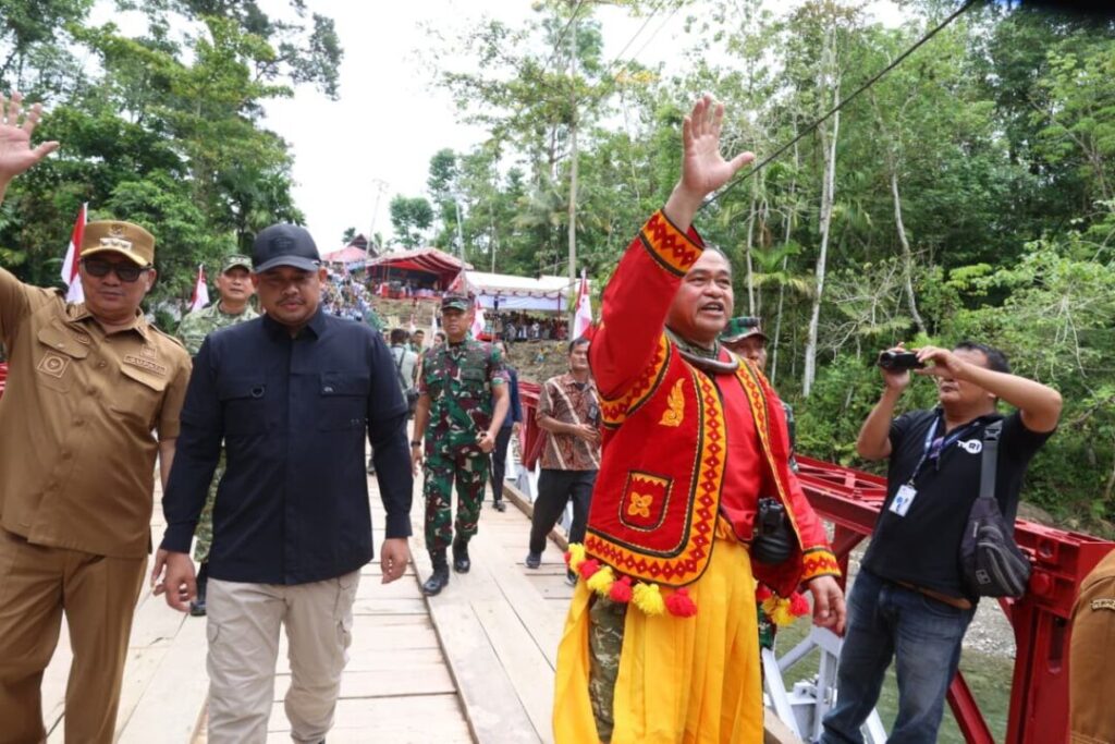 Pulihkan Konektivitas Nias, KASAD Resmikan Jembatan Bailey guna Percepat Mobilitas Masyarakat
