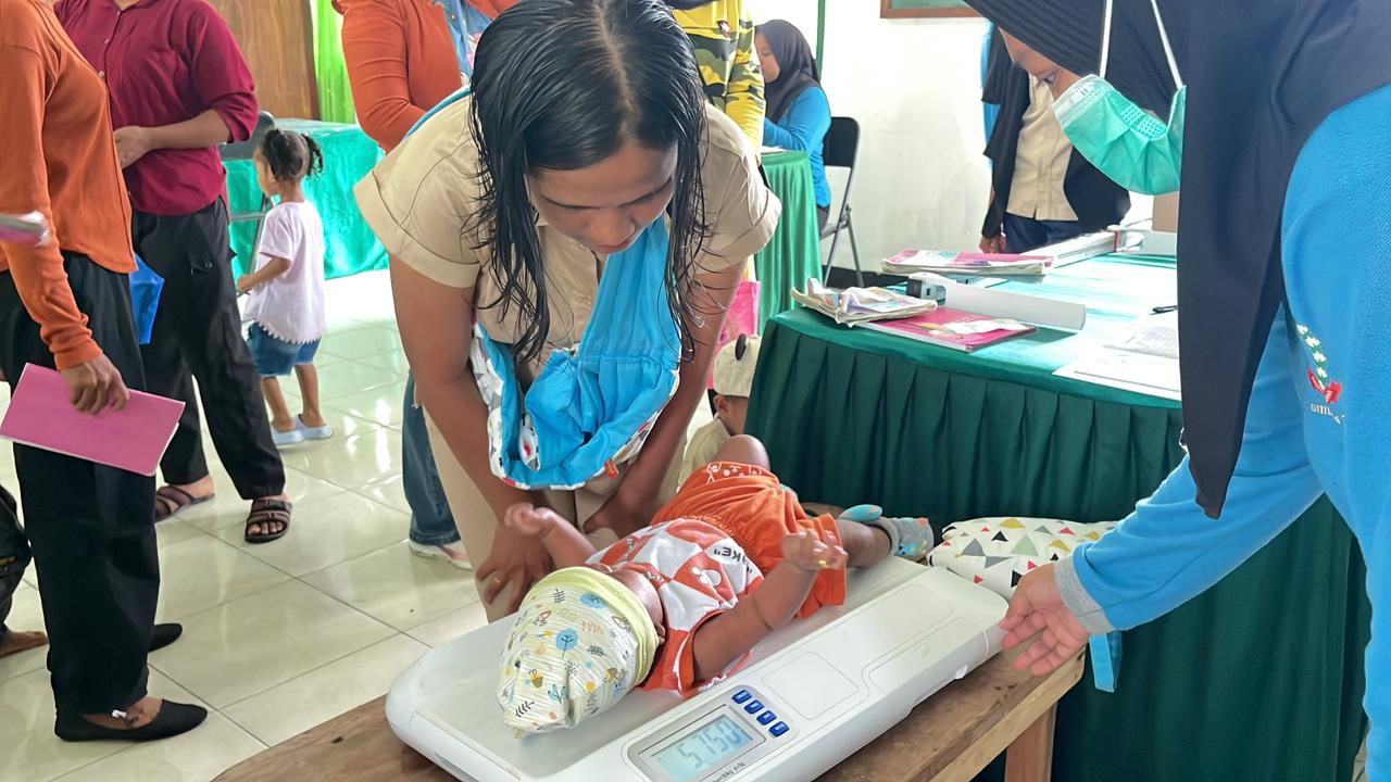 Persit Yonif 763/SBA Gelar Posyandu ILP Dukung Kesehatan Keluarga