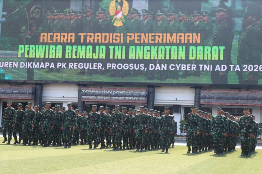 Wakasad Pimpin Penerimaan 584 Perwira Remaja TNI AD Abituren PK 2026