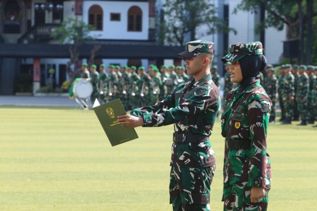 Wakasad Pimpin Penerimaan 584 Perwira Remaja TNI AD Abituren PK 2026
