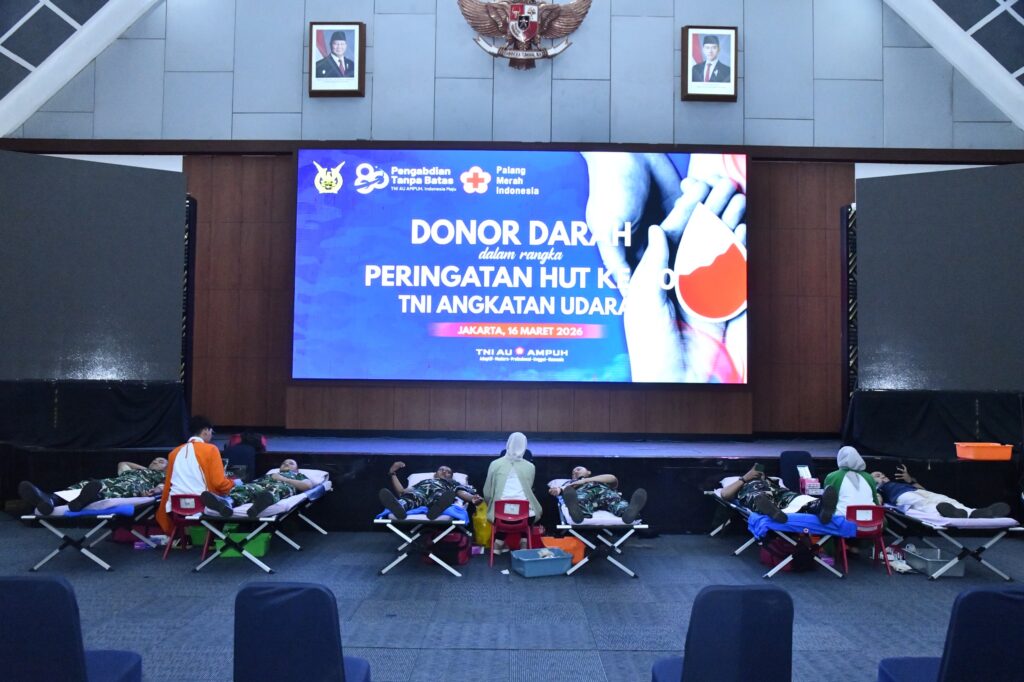 Mabesau Gelar Donor Darah Jelang HUT ke-80 TNI AU, Targetkan Kepedulian Sosial