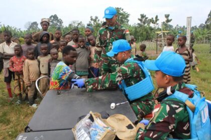 Satgas TNI Konga RDB XXXIX-G Gelar Layanan Kesehatan dan Bantuan Kemanusiaan di Maliobongo Satgas TNI Konga RDB XXXIX-G Gelar Layanan Kesehatan dan Bantuan Kemanusiaan di Maliobongo