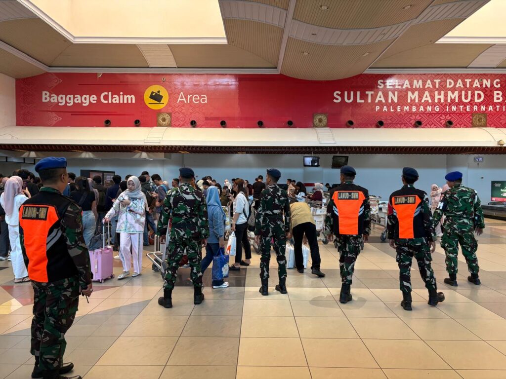 Lanud SMH Perkuat Pengamanan Bandara SMB II Jelang Hari Raya Idulfitri