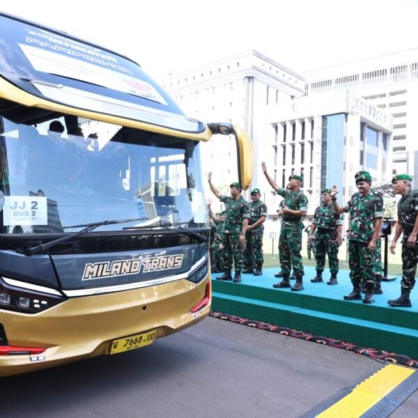 Pertahankan Tradisi Lebaran, Mabesad Berangkatkan 1.535 Peserta Mudik Bersama