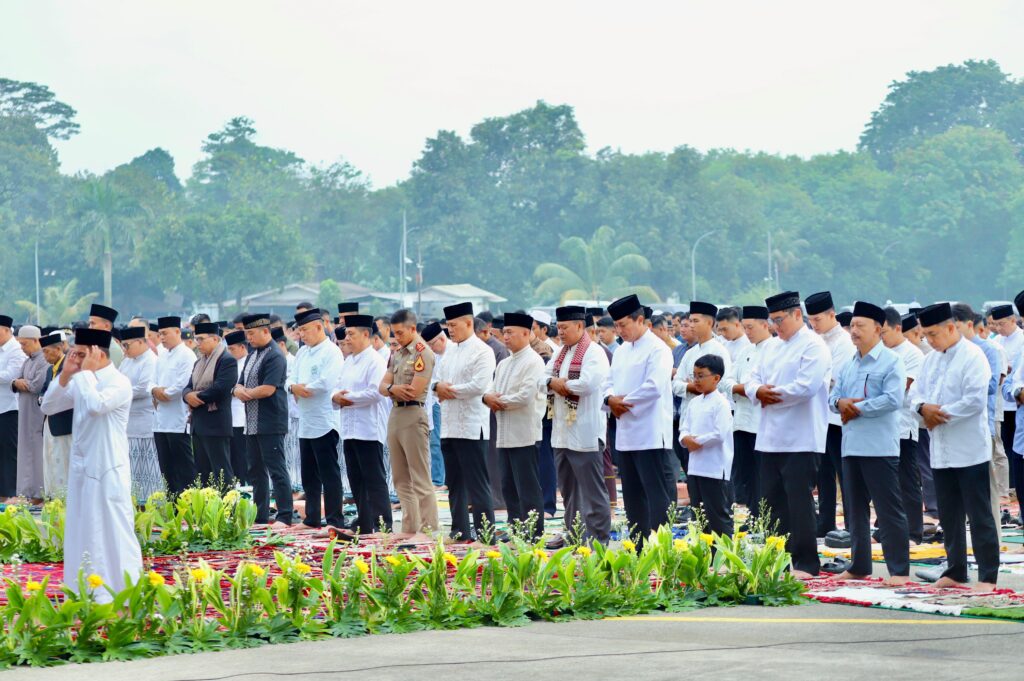 Pelaksanaan Salat Idulfitri 1447 H di Lanud Halim Perdanakusuma Berlangsung Khusyuk