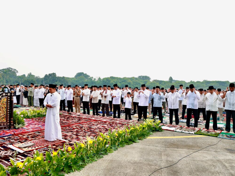 Pelaksanaan Salat Idulfitri 1447 H di Lanud Halim Perdanakusuma Berlangsung Khusyuk