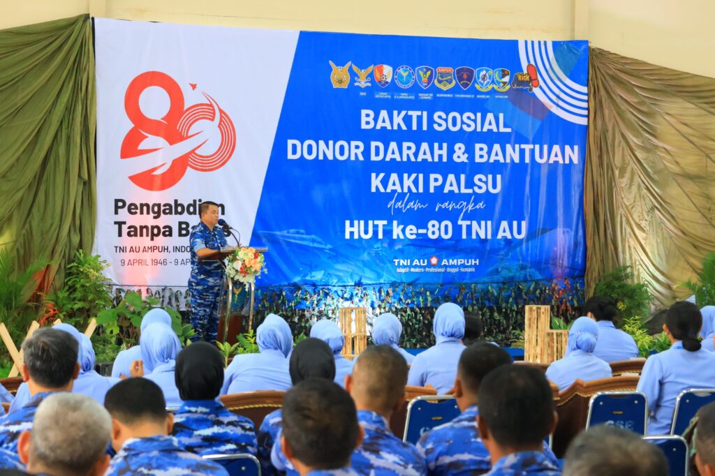 Jelang HUT ke-80, TNI AU Yogyakarta Gelar Bakti Sosial Kemanusiaan