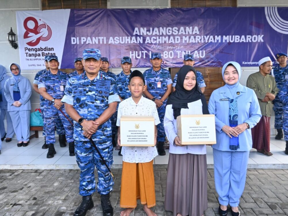 Lanud Adi Soemarmo Gelar Anjangsana Sosial Sambut HUT ke-80 TNI AU