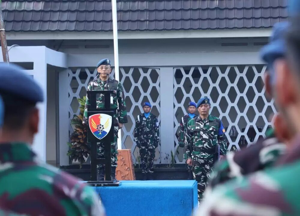 Bangun Semangat Pengabdian, Personel Lanud Halim Perdanakusuma Ikuti Upacara Bendera