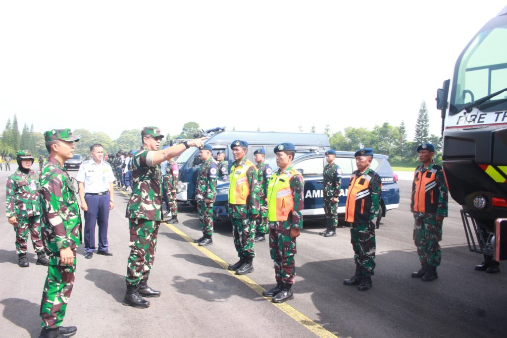 Lanud Abdulrachman Saleh Gelar Simulasi Pasca Force Down, Libatkan Multi-Instansi