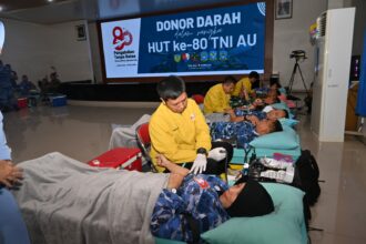 Sambut HUT ke-80 TNI AU, Lanud Adi Soemarmo Gelar Donor Darah Libatkan 309 Pendonor