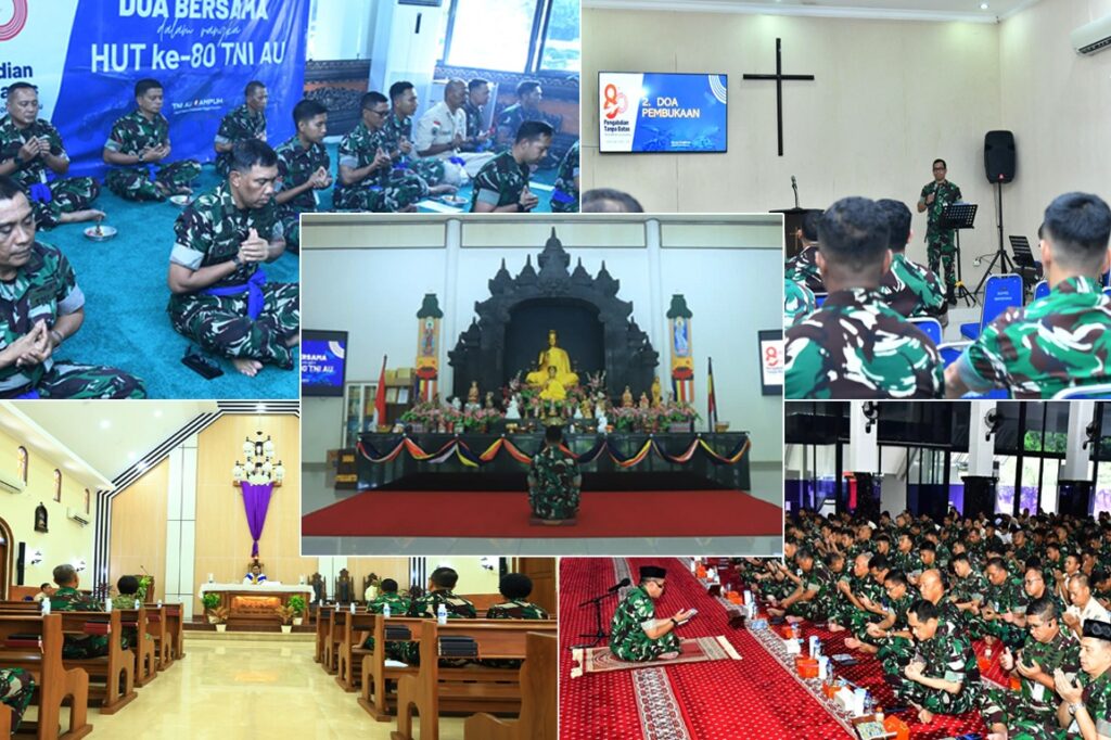 Jelang HUT ke-80 TNI AU, Mabesau Gelar Doa Bersama Lintas Agama