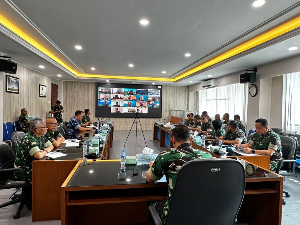 Pusterau Gelar Rakor Pembentukan Pokja Mitigasi Sampah di Lingkungan TNI AU