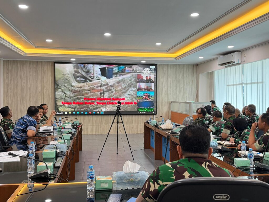 Pusterau Gelar Rakor Pembentukan Pokja Mitigasi Sampah di Lingkungan TNI AU