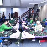Ribuan Personel TNI AU Ikuti Donor Darah Serentak, Targetkan Rekor MURI
