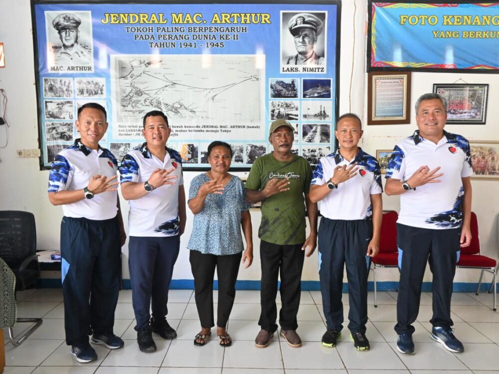 Kodau III Gelar Bakti Sosial di Goa Binsari, Lestarikan Situs Bersejarah di Biak