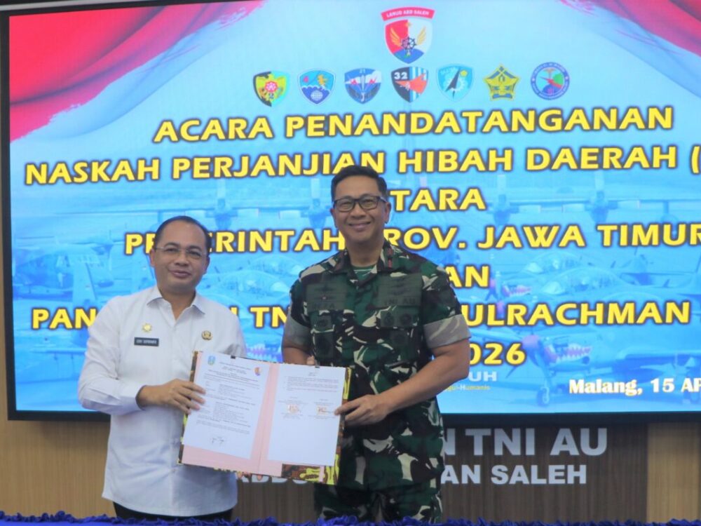 Lanud Abd Saleh dan Pemprov Jatim Teken NPHD 2026, Perkuat Sinergi Pertahanan dan Stabilitas Wilayah