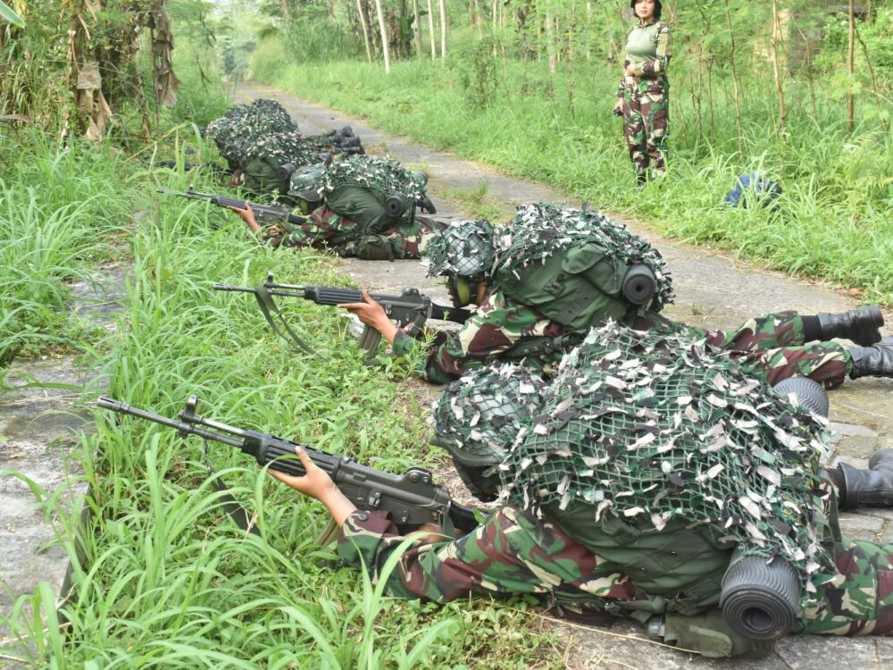 Semaba PK Wanita TNI AU Angkatan 57 Asah Taktik Kesatuan Kecil di Lereng Merapi