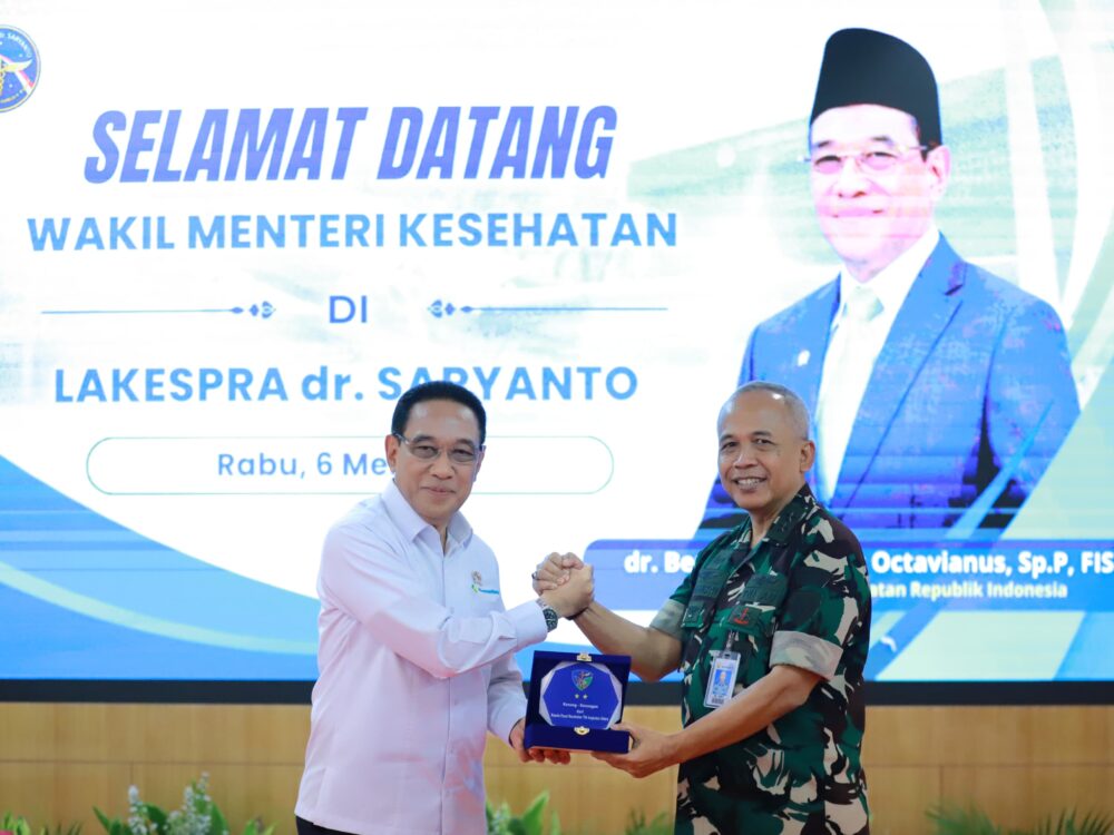 Lakespra dr. Saryanto Terima Kunjungan Wamenkes, Perkuat Sinergi Kesehatan Dirgantara dan Pelayanan Publik