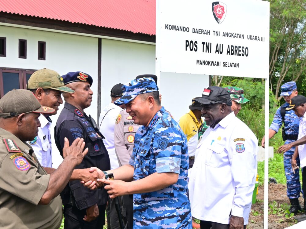 Pangkodau III Resmikan Pos TNI AU Abreso untuk Perkuat Kesiapsiagaan di Papua Barat