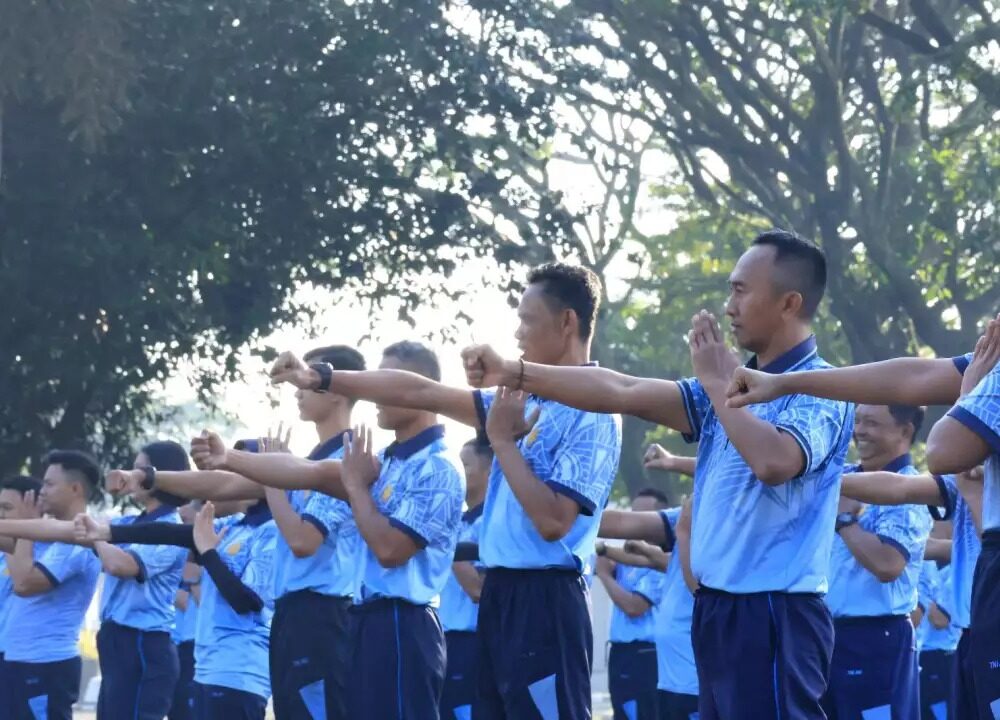 Tingkatkan Profesionalisme Prajurit, Lanud Husein Sastranegara Gelar Latihan Bela Diri Taktis