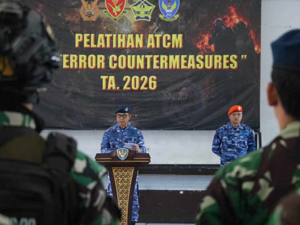 TNI AU Perkuat Kesiapsiagaan Prajurit Hadapi Ancaman Terorisme di Lingkungan Penerbangan